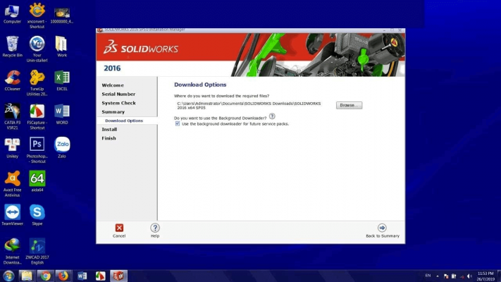 Chọn địa điểm mong muốn cài đặt phần mềm