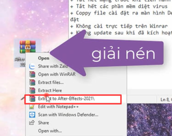 Giải nén file