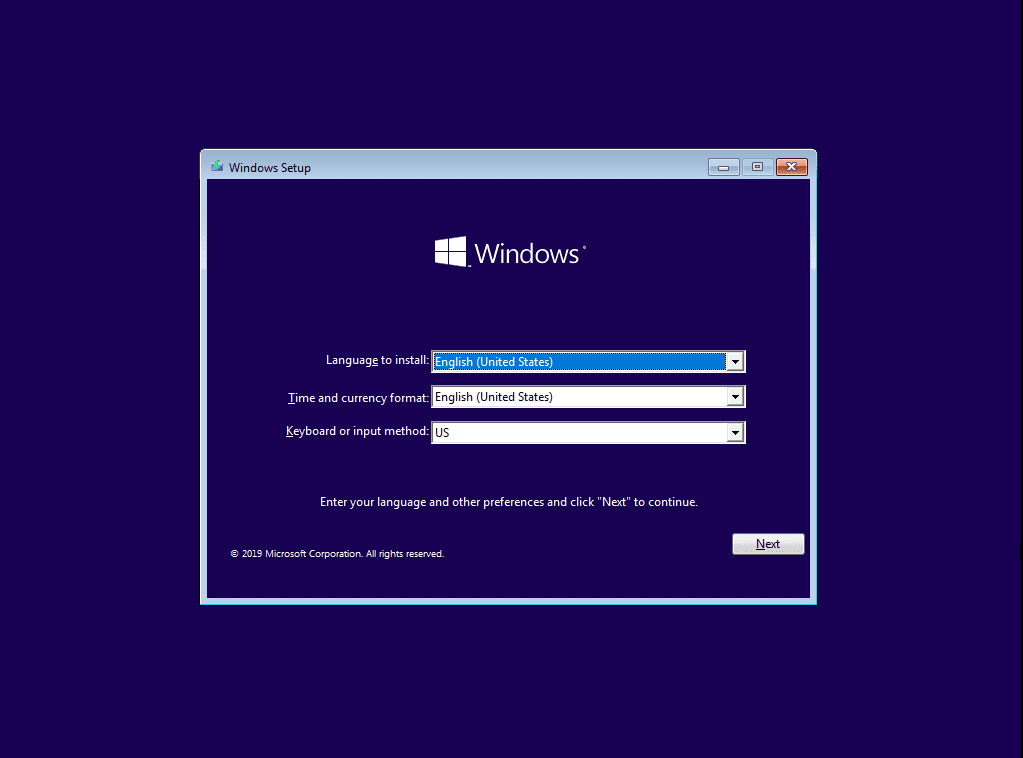 taiphanmemungdung-318 Thiết lập cài đặt Windows 10 (ngôn ngữ, khu vực, bàn phím)
