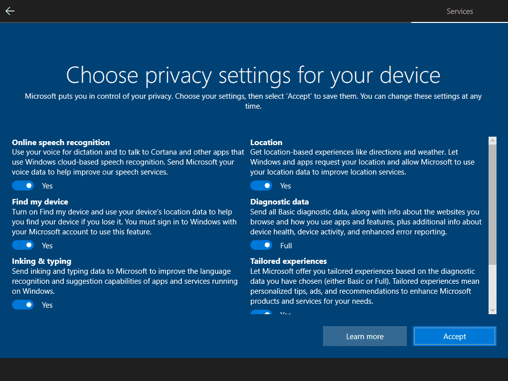 taiphanmemungdung-332 Windows 10 sau khi đã hoàn tất cài đặt.