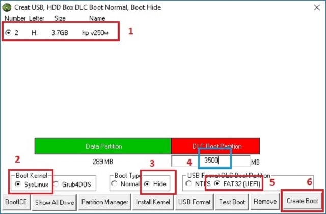 Thiết lập định dạng cho DLC Boot 2019