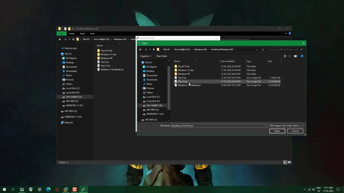 Chọn đúng usb boot