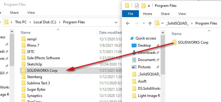 taiphanmemungdung-75 Copy folder “SOLIDWORKS Corp” đến “C:Program Files“