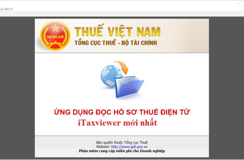  Tải phần mềm iTaxViewer